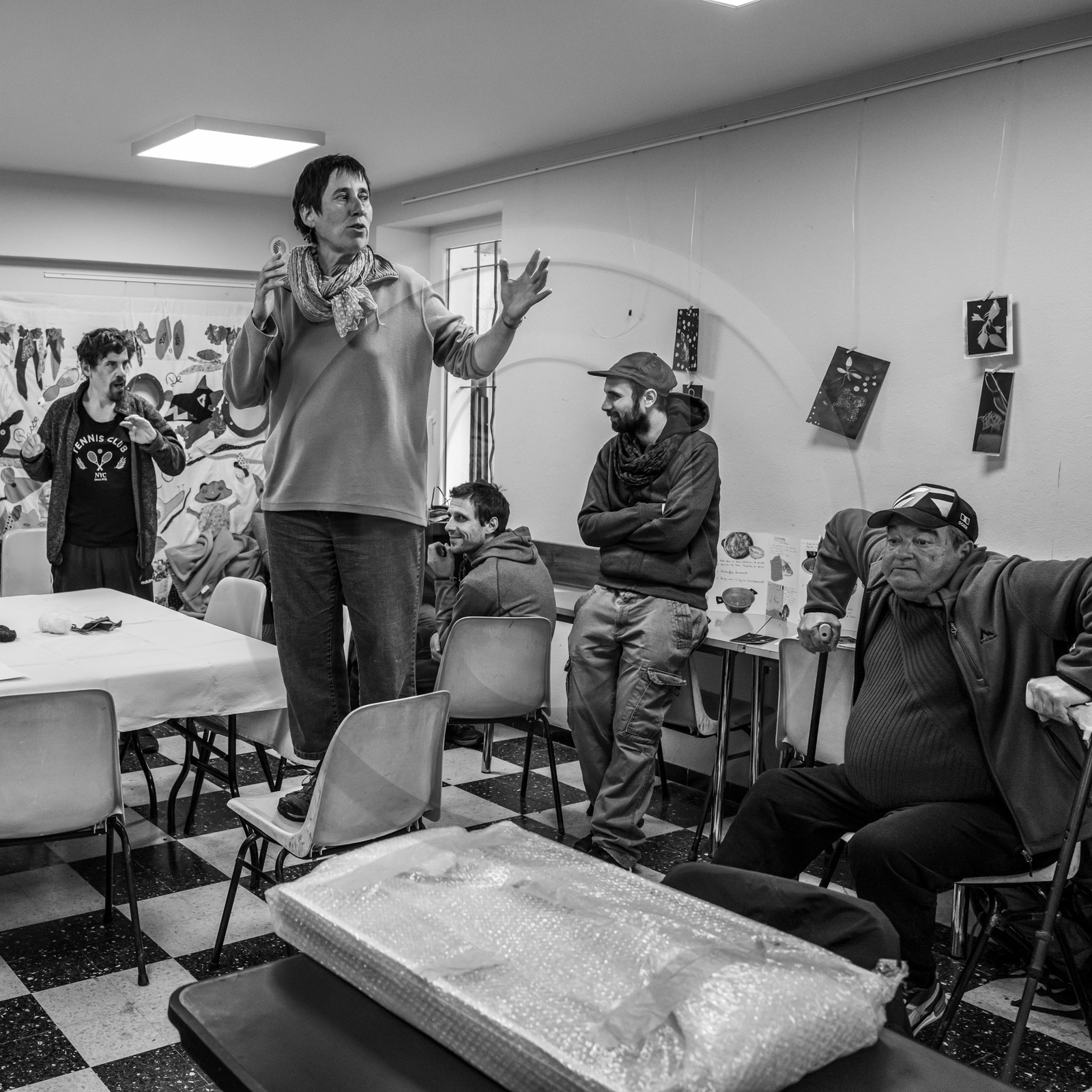 Broderies sur les photographies de Denis Lebioda, jeux, panneaux mon livre préféré, voyage en amérique latine de Claudine et Denis Meyer