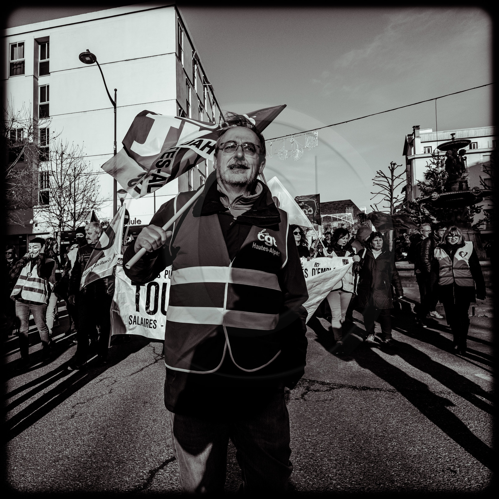 Manifestation à Gap le 10 décembre 2019.