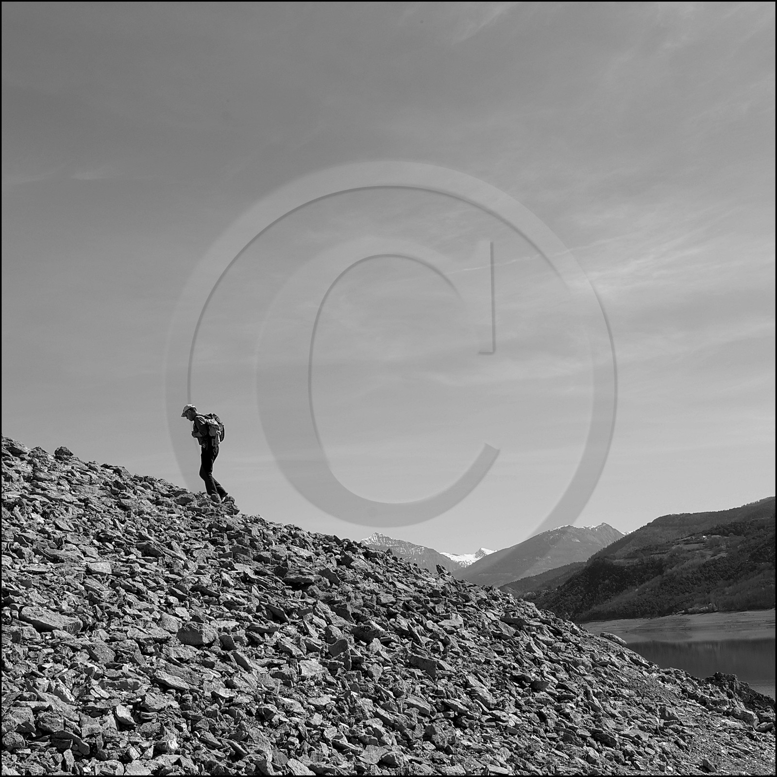 Serre-Ponçon, basses eaux