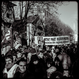 Manifestation à Gap le 10 décembre 2019.