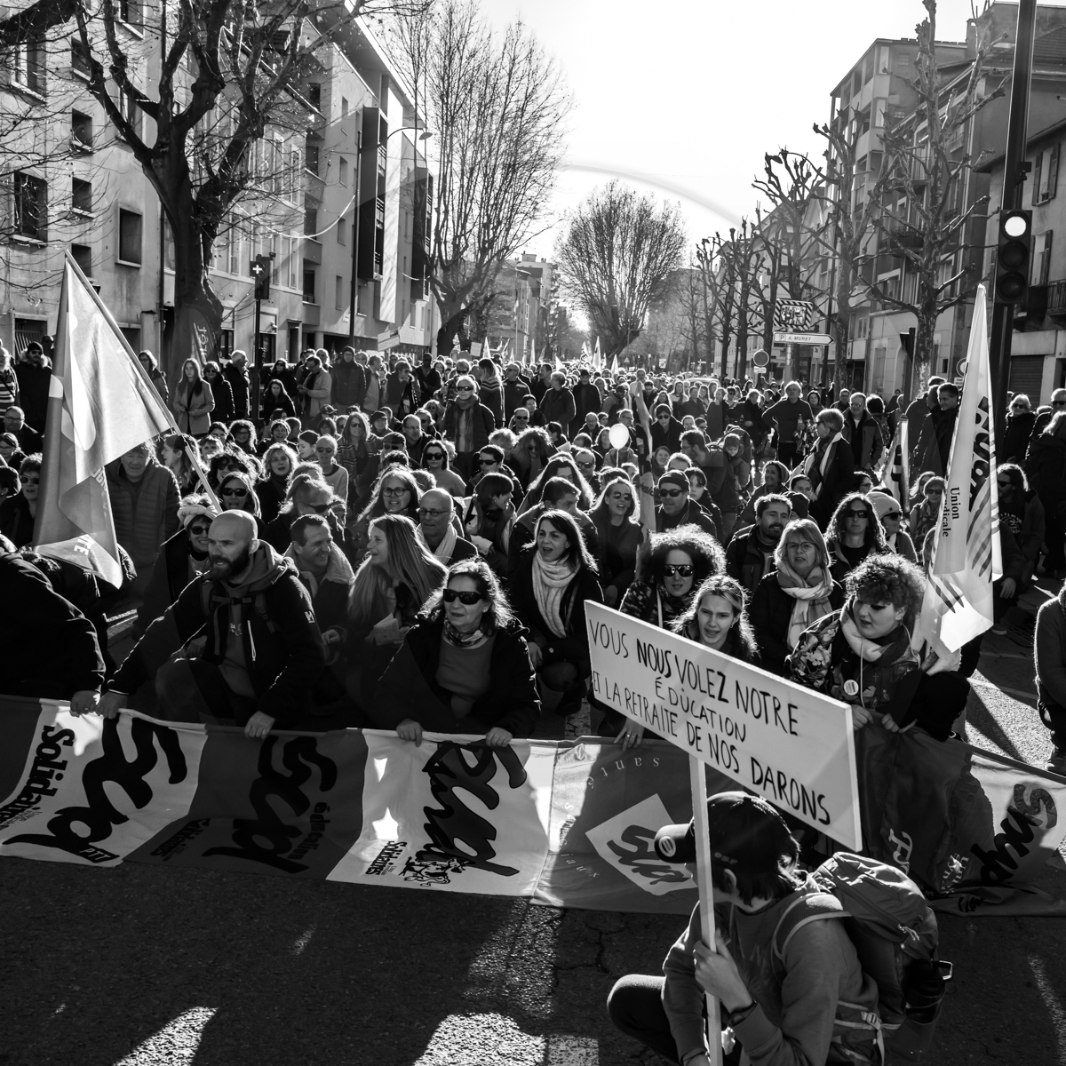 11 février 2023 : Manifestation contre la réforme des retraites à Gap (Hautes-Alpes) 11 février 2023 : Manifestation contre la réforme des retraites à Gap (Hautes-Alpes)