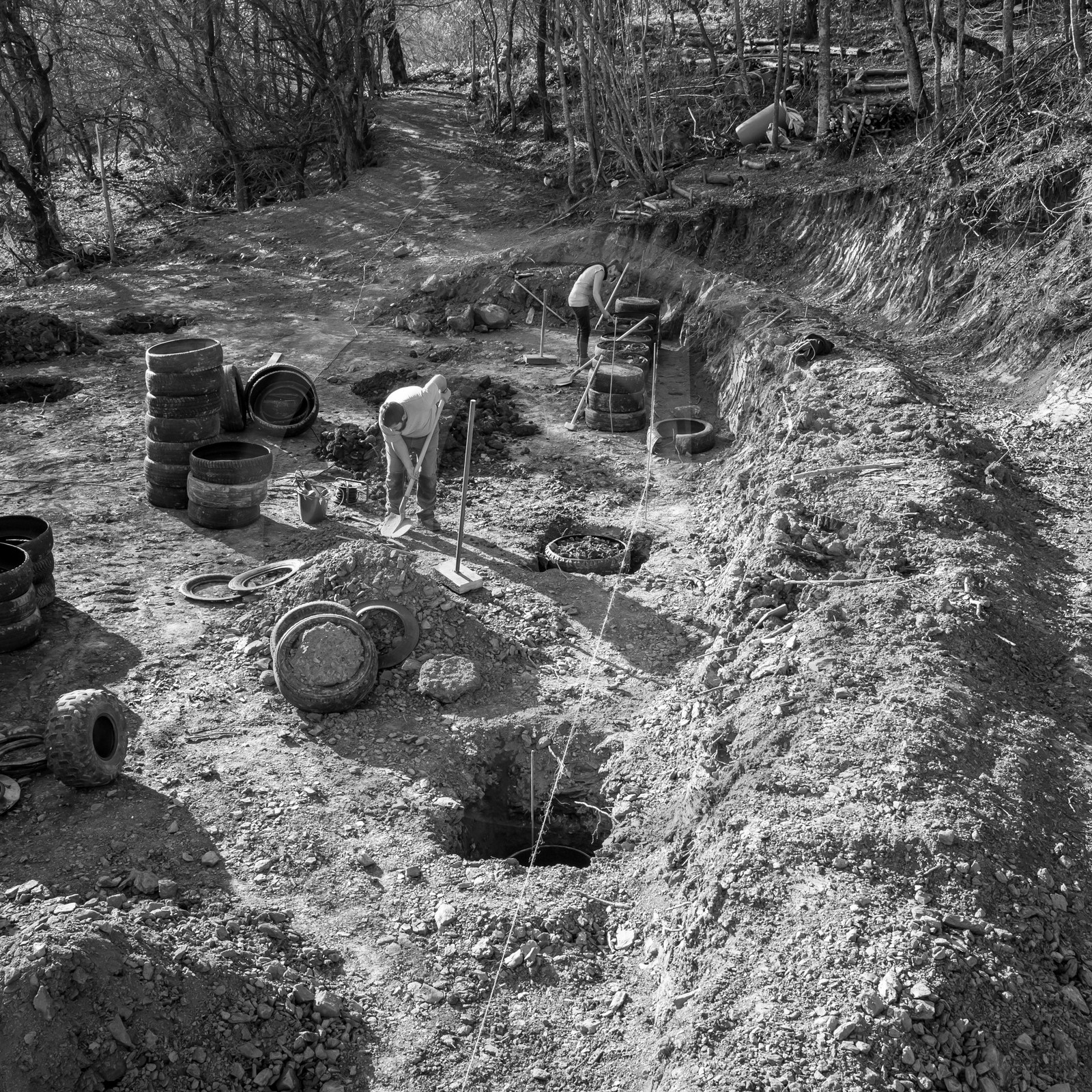 Permaculture - Construction d'une serre bioclimatique semi-enterrée