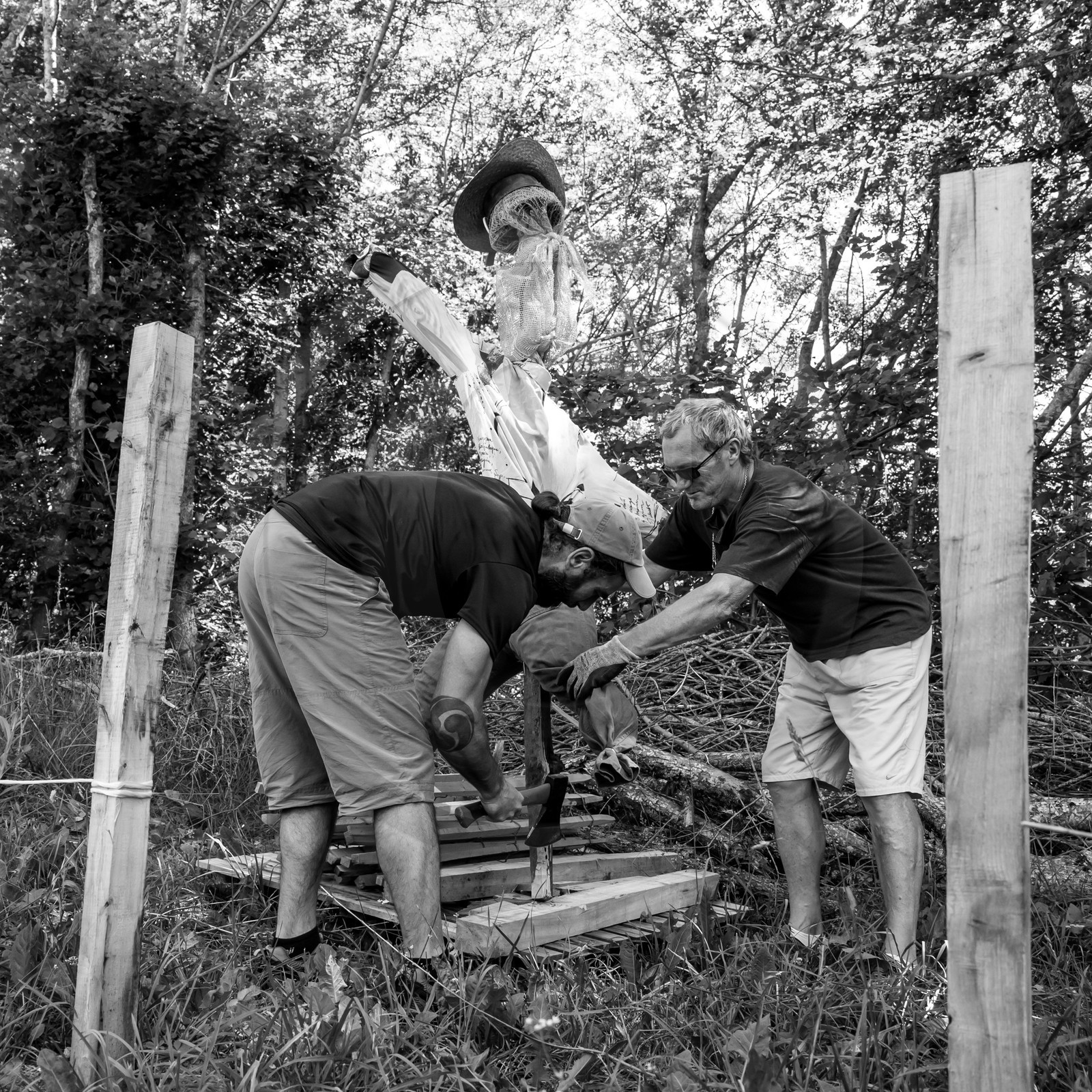 05 juillet 2017 - Installation épouvantails