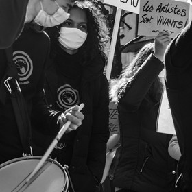 21 mars 2021 - Gap - Mobilisation pour la réouverture des lieux culturels