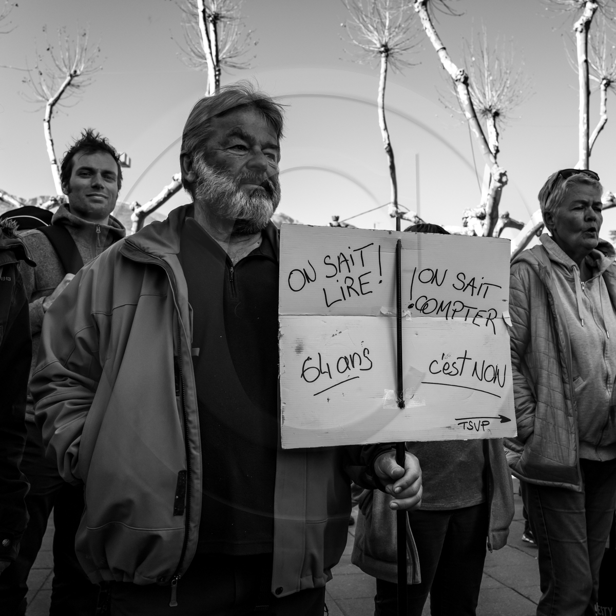 16 février 2023 : Manifestation contre la réforme des retraites à Gap (Hautes-Alpes)
