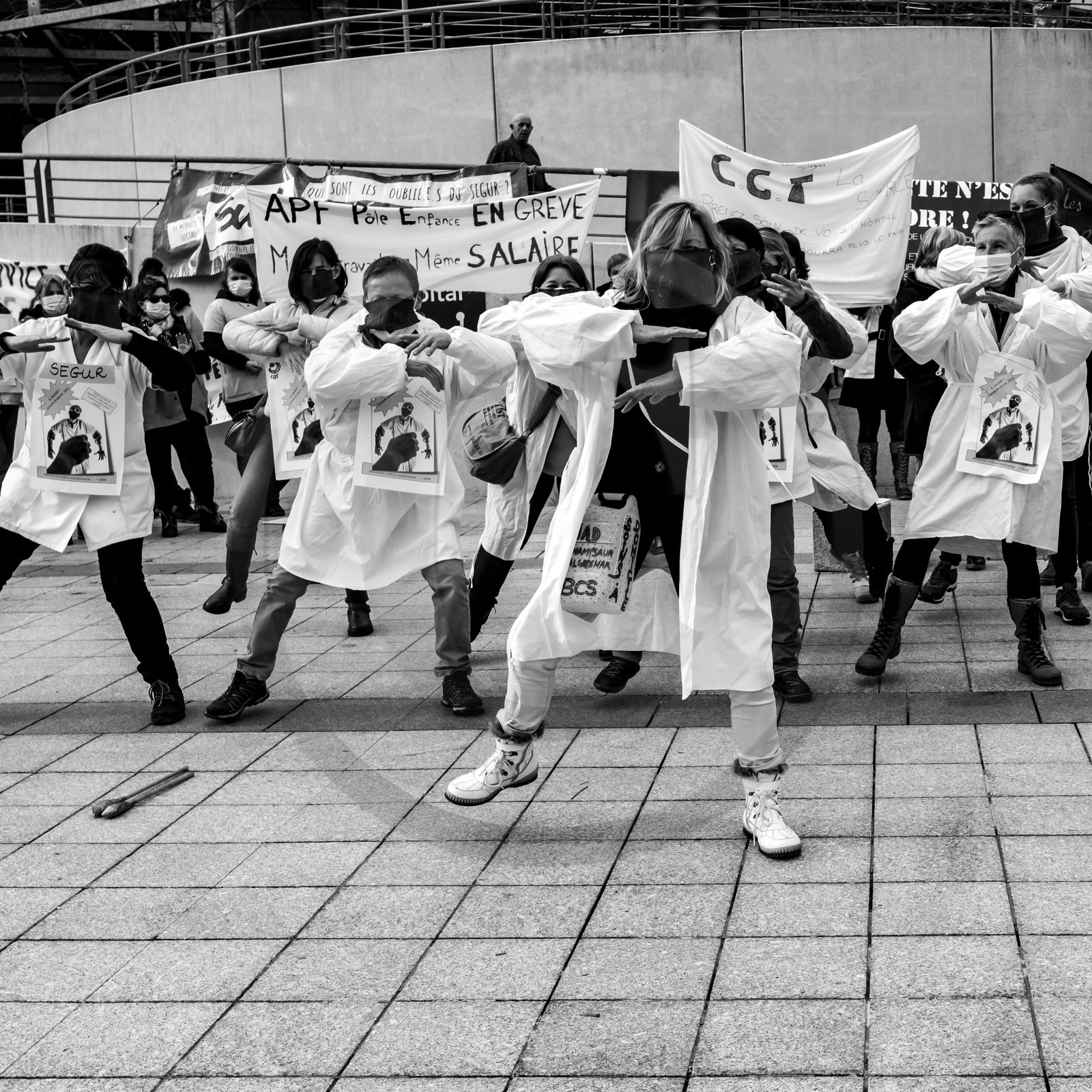 04 février 2021 à Gap (Hautes-Alpes) : Manifestation des soignants oubliés du Ségur de la santé. 04 février 2021 à Gap (Hautes-Alpes) : Manifestation des soignants oubliés du Ségur de la santé.