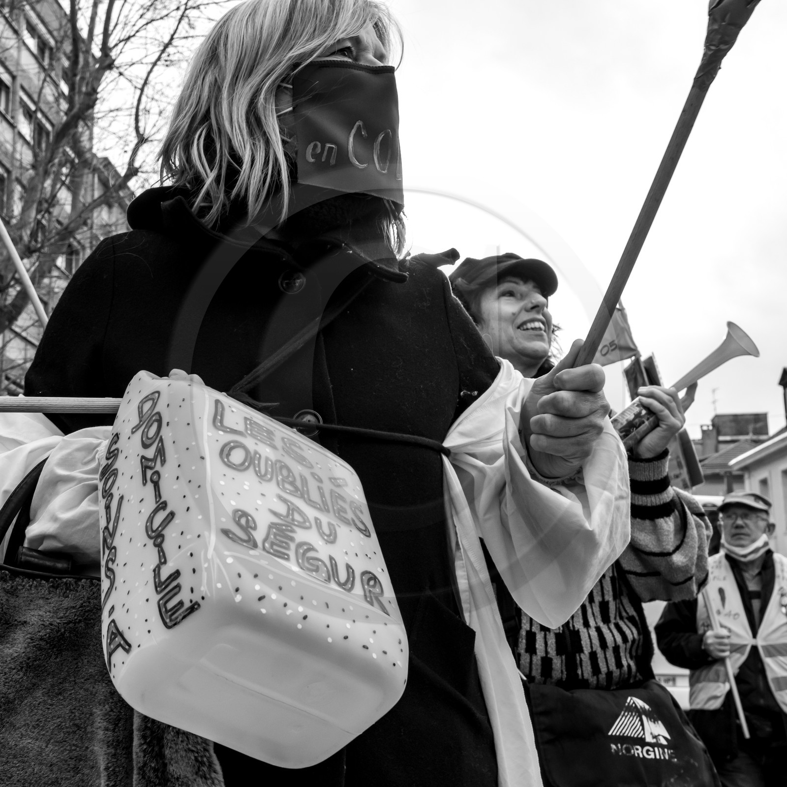 04 février 2021 à Gap (Hautes-Alpes) : Manifestation des soignants oubliés du Ségur de la santé. 04 février 2021 à Gap (Hautes-Alpes) : Manifestation des soignants oubliés du Ségur de la santé.
